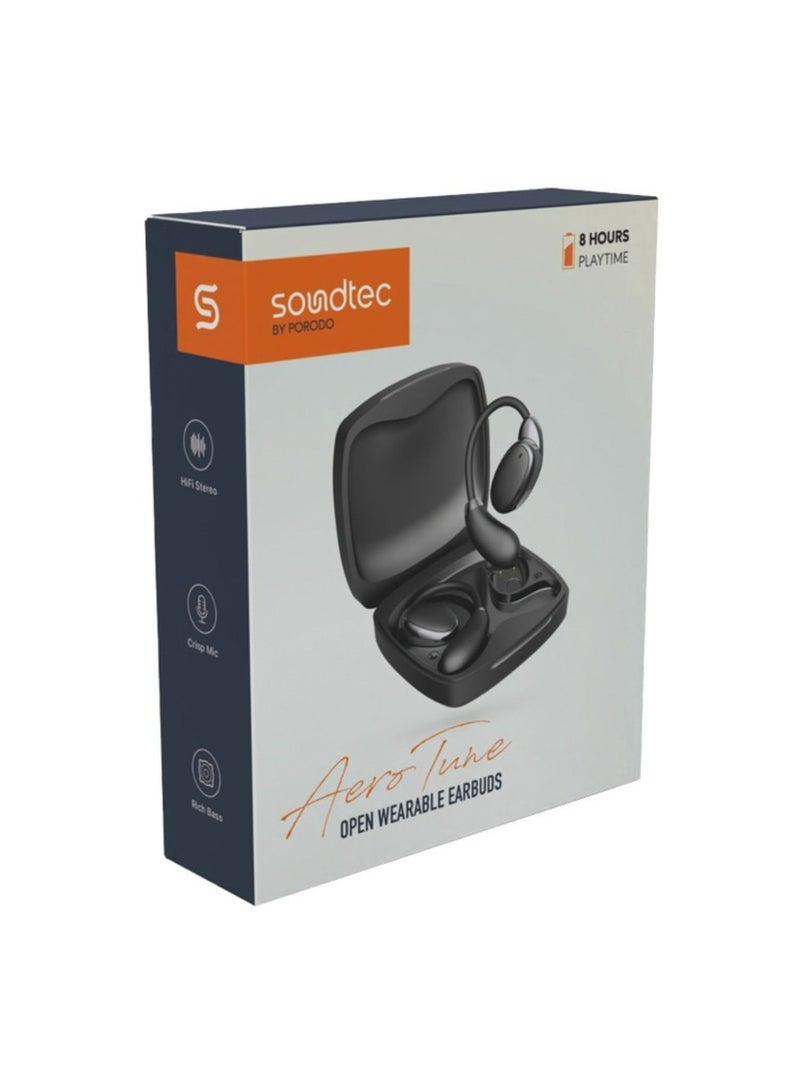 Soundtec Aero Tune Open Wearable Earbuds - Black