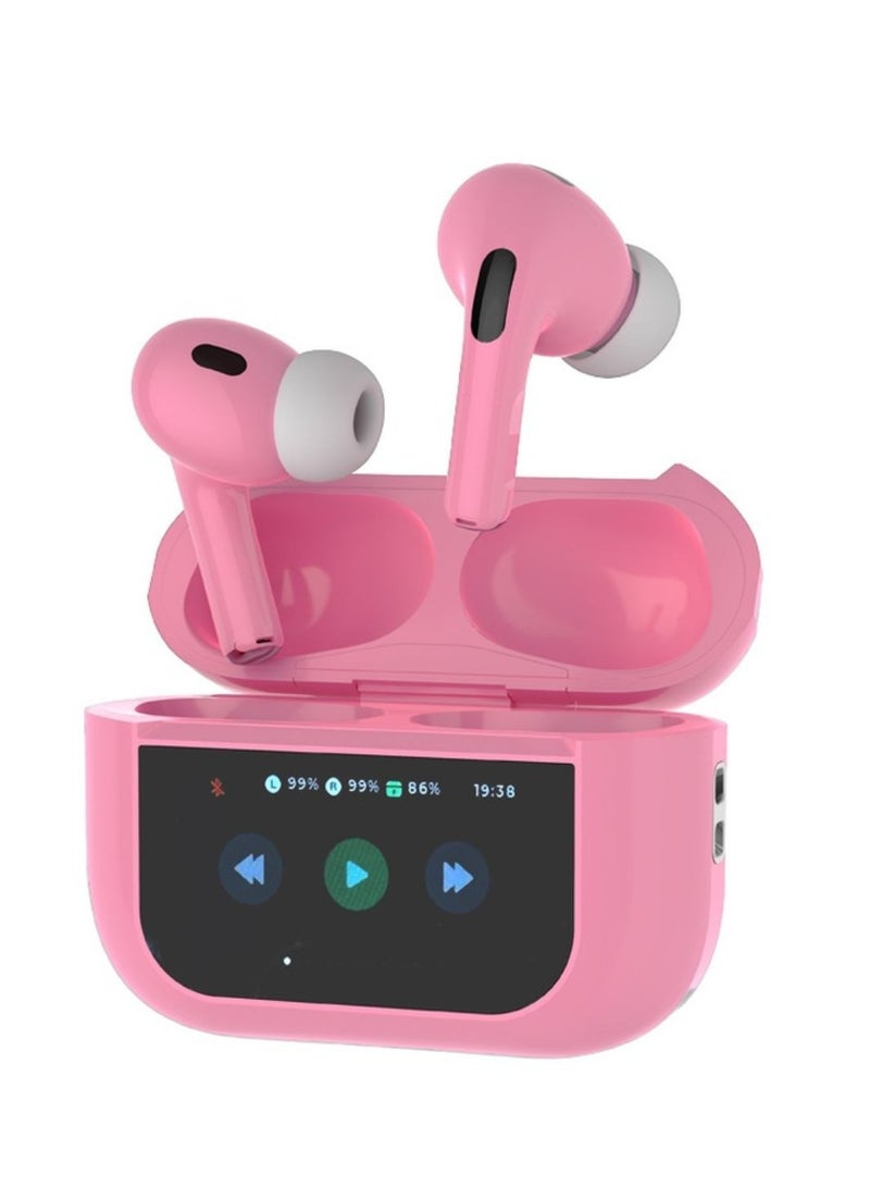 Blue Earbuds Pro2 Touch Display - ANC + ENC_Pink