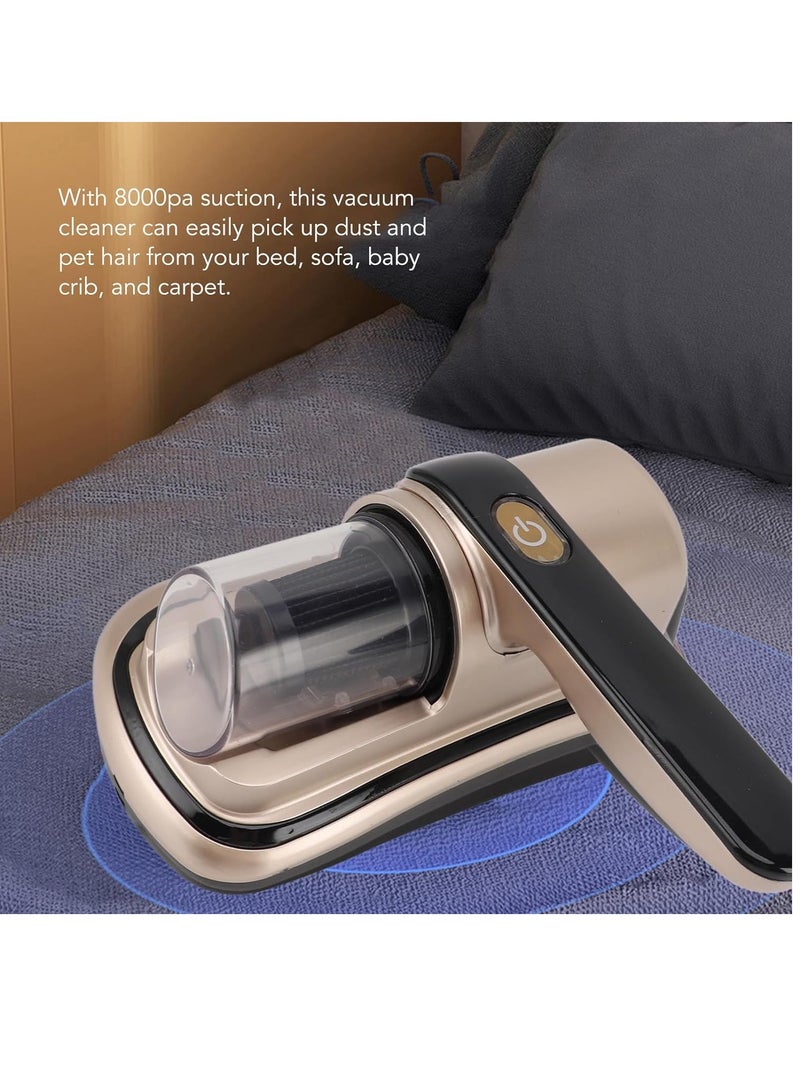 Mattress Vacuum Cleaner, 8000Pa Suction Mini Vacuum Cleaner, Cordless Handheld Car Vacuum Cleaner, Handheld Vacuum Cleaner Cordless Vacuum Cleaner for Home Use