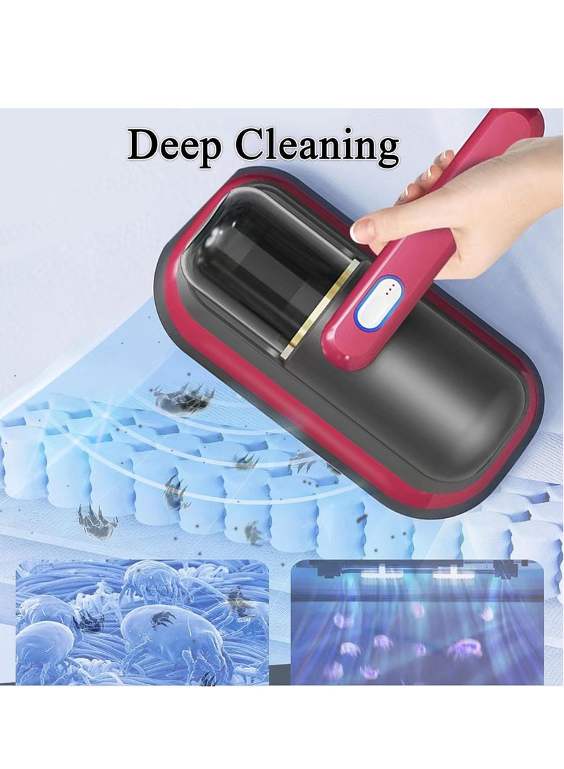 Bed Vacuum Cleaner Upgraded Cordless UV Vacuum Cleaner, Handheld deep Mattress Vacuum Cleaner, Effectively Cleans Bedding, Sofas, Carpets and Other Fabric Surfaces