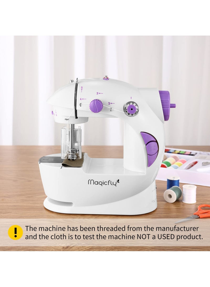 Multifunctional Mini Sewing Machine With Two Speed Control White