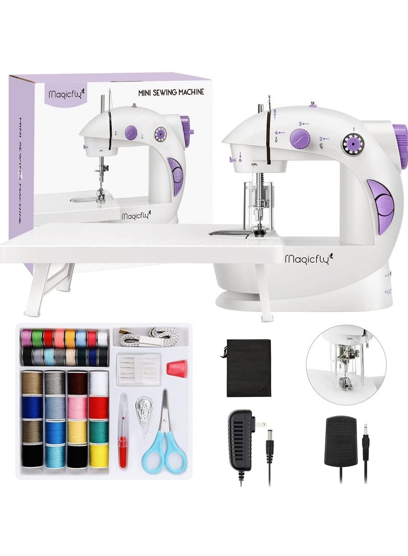 Multifunctional Mini Sewing Machine With Two Speed Control White