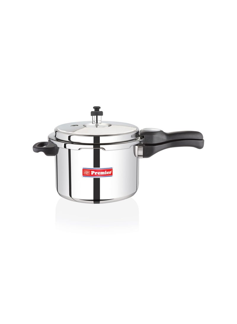 Premier Comfort Stainless Steel Pressure Cooker With Sandwich Bottom (1.5l) – Durable, Rust-resistant Construction, Superior Heat Distribution, Ergonomic Design, Easy Maintenance