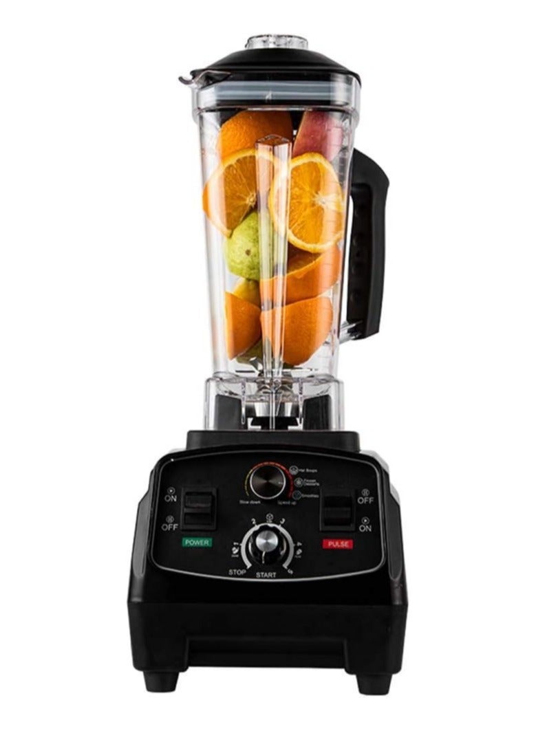 Professional Countertop Blender, Kitchen Blender Food Mixer 2200W Smoothie Maker 2000Ml Smoothies and Milkshakes, Black