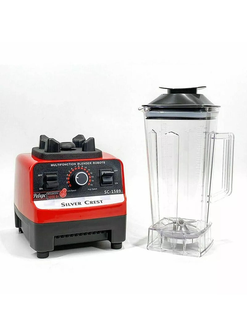 Multifunctional Ice Crusher, Smoothie Blender, High Power Blender, 2L Large Capacity Commercial Blender Milkshake Maker