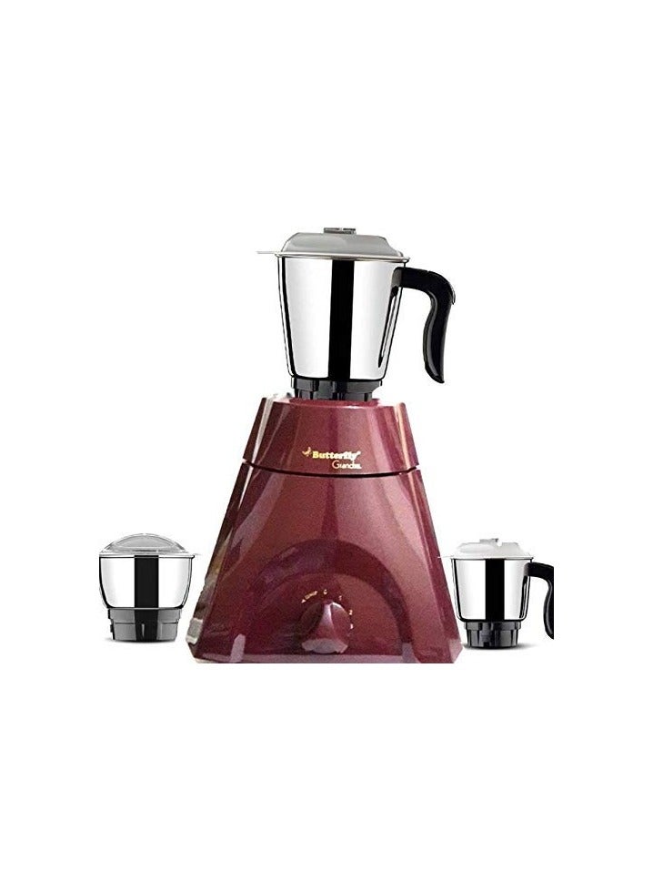 Butterfly Grand XL 500-Watt Mixer Grinder with 3 Jars (Cherry Red)