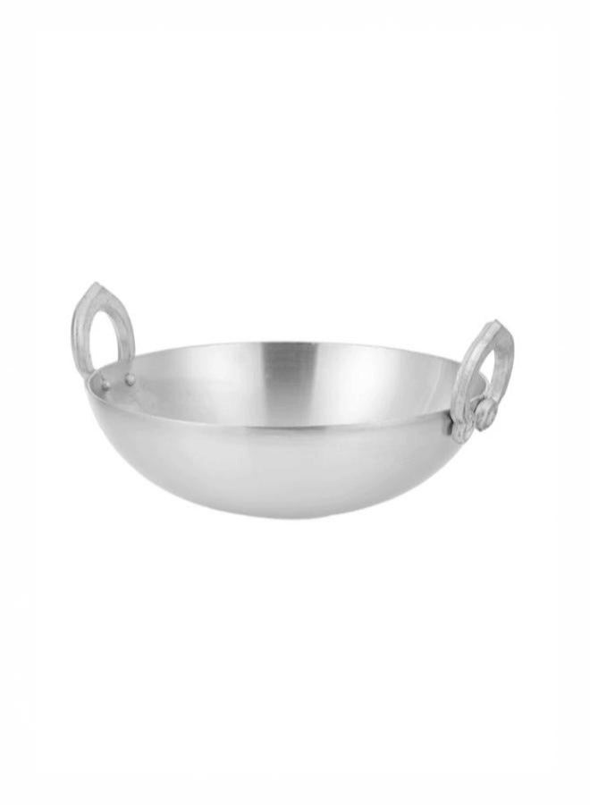 Aluminium Heavy Guage Kadai With Side Handle 28cm