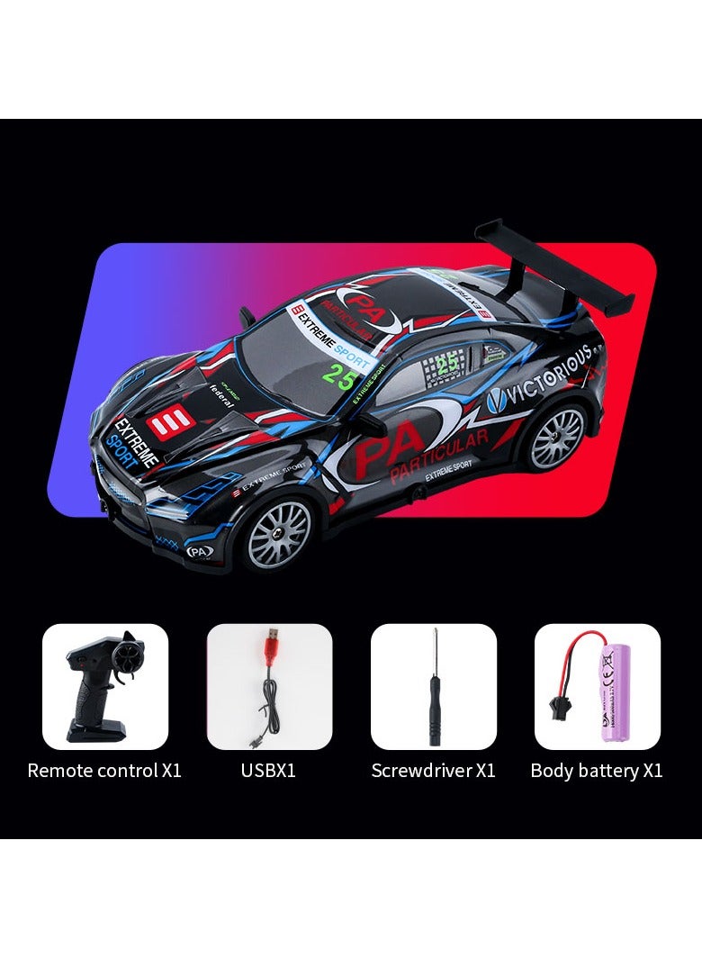 Cross-border 2.4G remote control car with cool lights, four-wheel drive high-speed drift racing car 1:20 children’s electric model toy