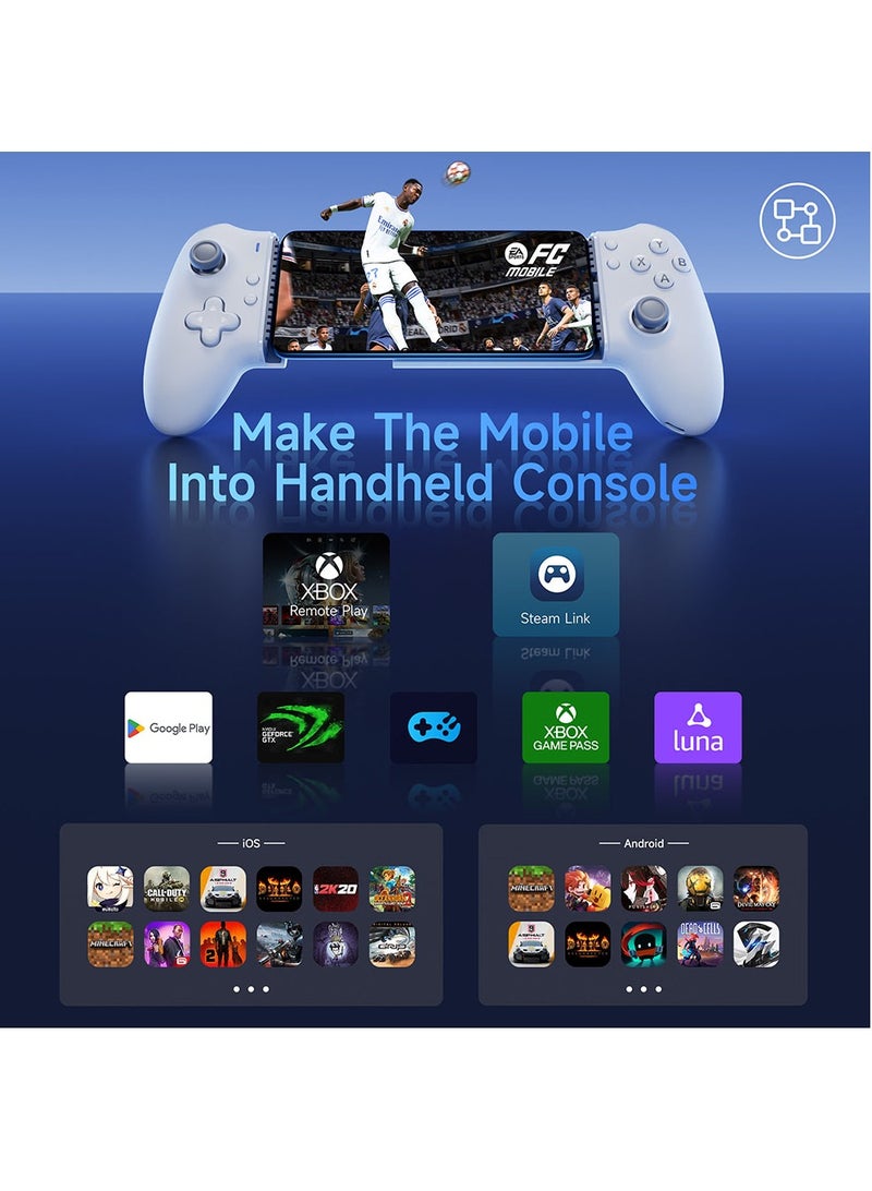 EasySMX M15 Mobile Phone Gamepad, Type-C Hall Joystick Mechanical Controller, for Android Phone/iPhone/Cloud Gaming/Xbox