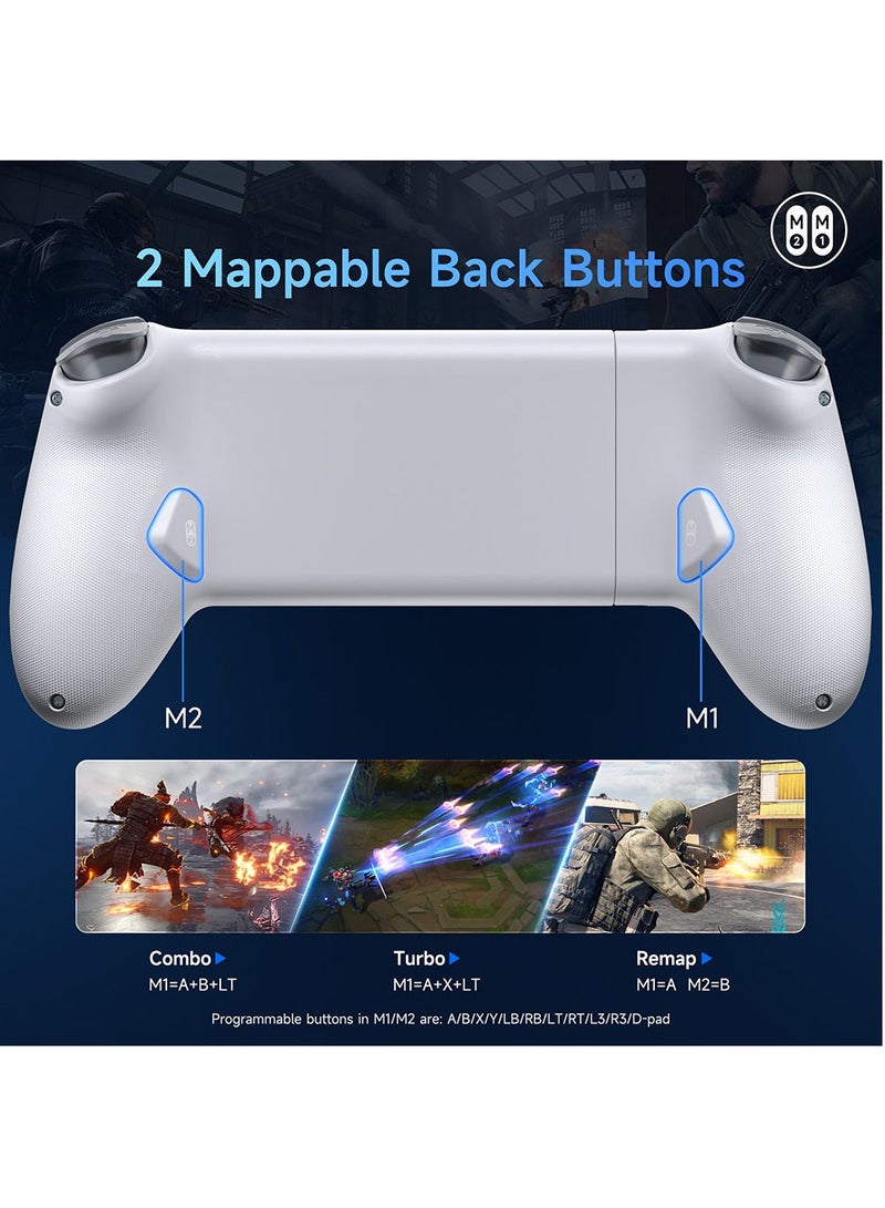 EasySMX M15 Mobile Phone Gamepad, Type-C Hall Joystick Mechanical Controller, for Android Phone/iPhone/Cloud Gaming/Xbox