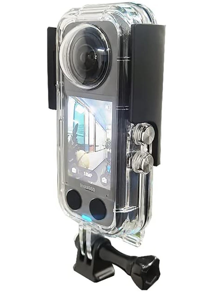 Waterproof Case for Insta 360 one X3 Action Camera, Underwater Diving Protective Housing 40M with Bracket Accessories