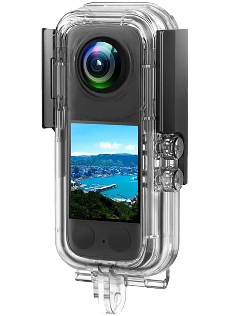 Waterproof Case for Insta 360 one X3 Action Camera, Underwater Diving Protective Housing 40M with Bracket Accessories