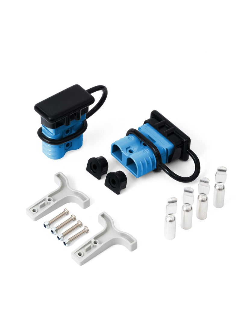 Wire Connector Set 2 Pack, 120A 4,6 Gauge Battery Quick Connect Disconnect Harness Plug for 12V to 36V Applications in Cars Bikes ATVs Winches and More