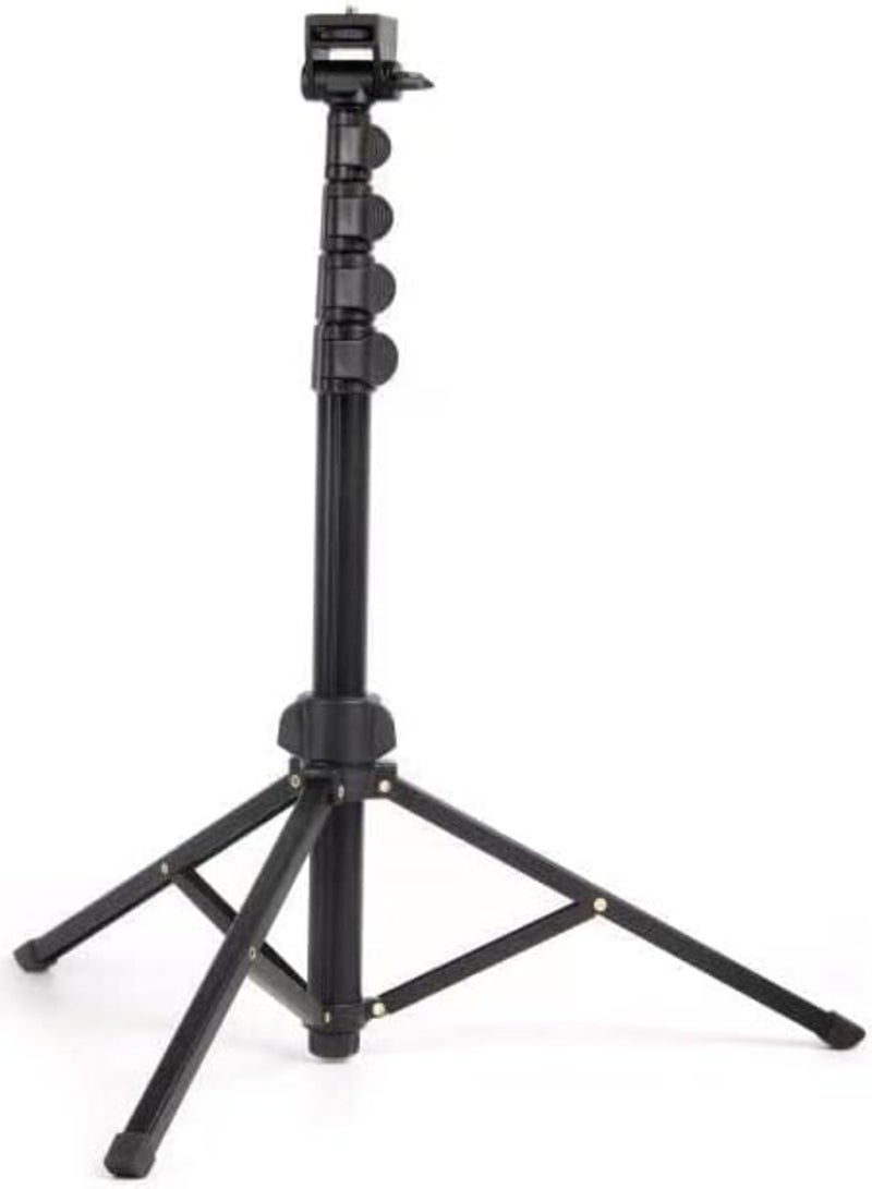 MT39 61-Inch Aluminum Extendable Tripod Stand with Selfie Stick and Phone Clip – Versatile Solution for Mobile Photography