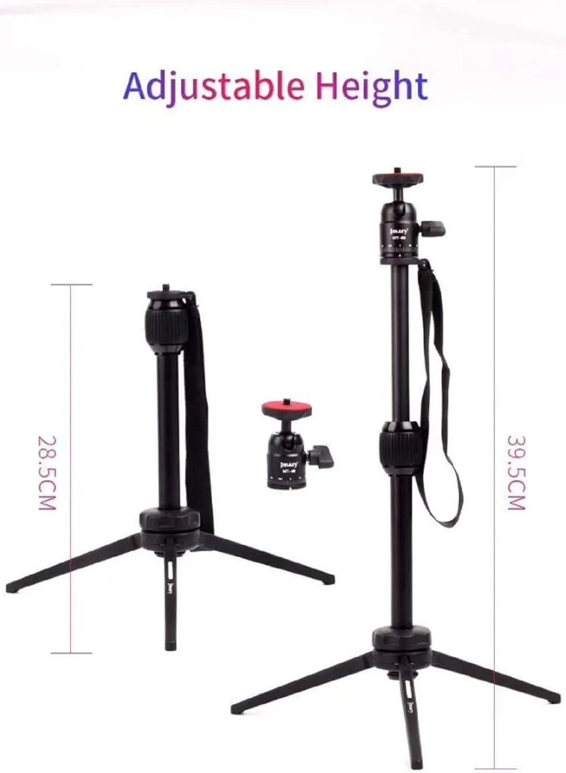 MT-68 Table-Top Extendable Foldable Tripod Stand for Mobile Phones, DSLRs, and Digital Cameras