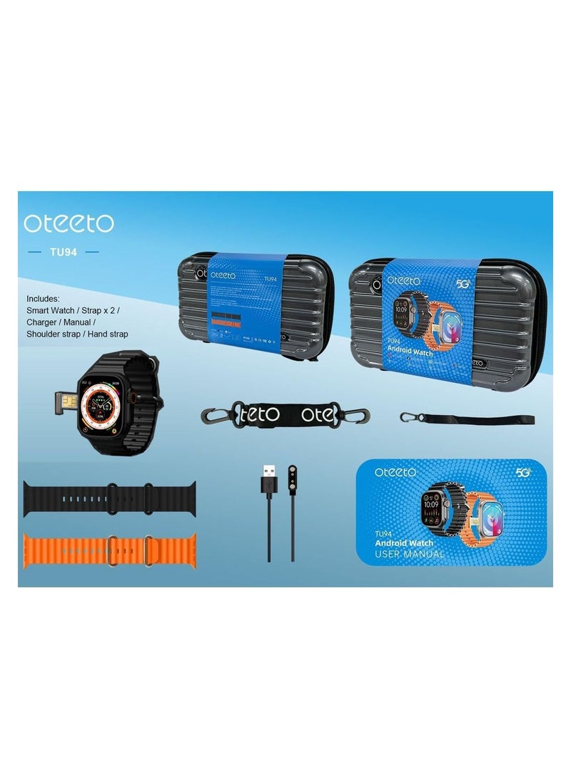 Oteeto TU94 5G Android Smart Watch – Versatile Connectivity & Stylish Design