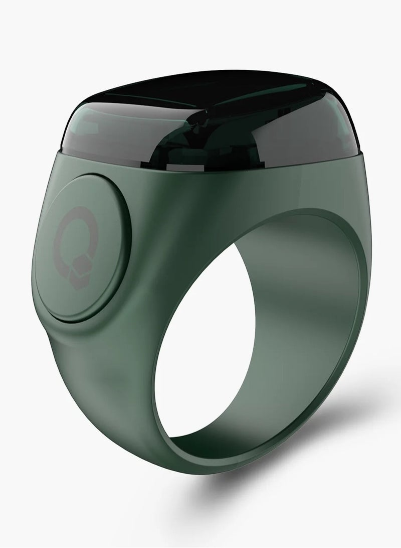 Digital Counter Tasbeeh, IQIBLA SMART SMART Zikr Ring Noor 20mm Green, World's first Muslim, IQIBLA SMART SMART Zikr Ring