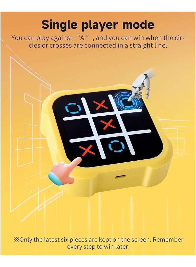 Tic Tac Toe Toy Board Game 4-In-1 Puzzle Game Console Offers An Extreme Handheld Gaming Experience For Children Combining Classic Tic Tac Toe With Additional Fun Variations For Hours Of Entertainment.