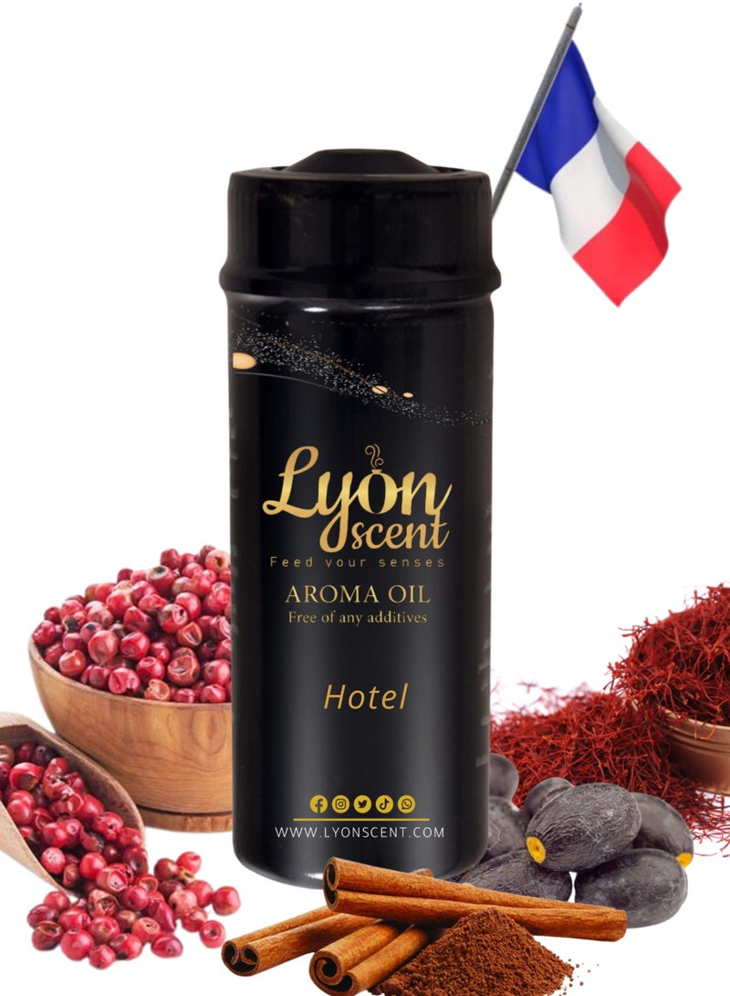 Lyon Scent Aroma Oil, 100% Pure Oil, Perfume for Air Freshener, Diffuser Aroma, Fragrance Oil, Air Freshener Oil refill, Essential Scented Oil, Luxurious Scent (HOTEL)