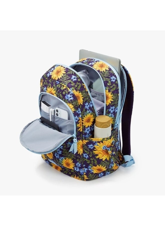 BAGSMART Sunflower Rhapsody The Wanderland Bonchemin 15.6 Inch Campus Backpack