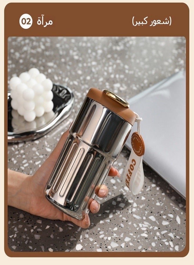 410ml Insulated Travel Coffee Mug with Temperature Display | 316 Stainless Steel Vacuum Tumbler | Leakproof Thermal Mug