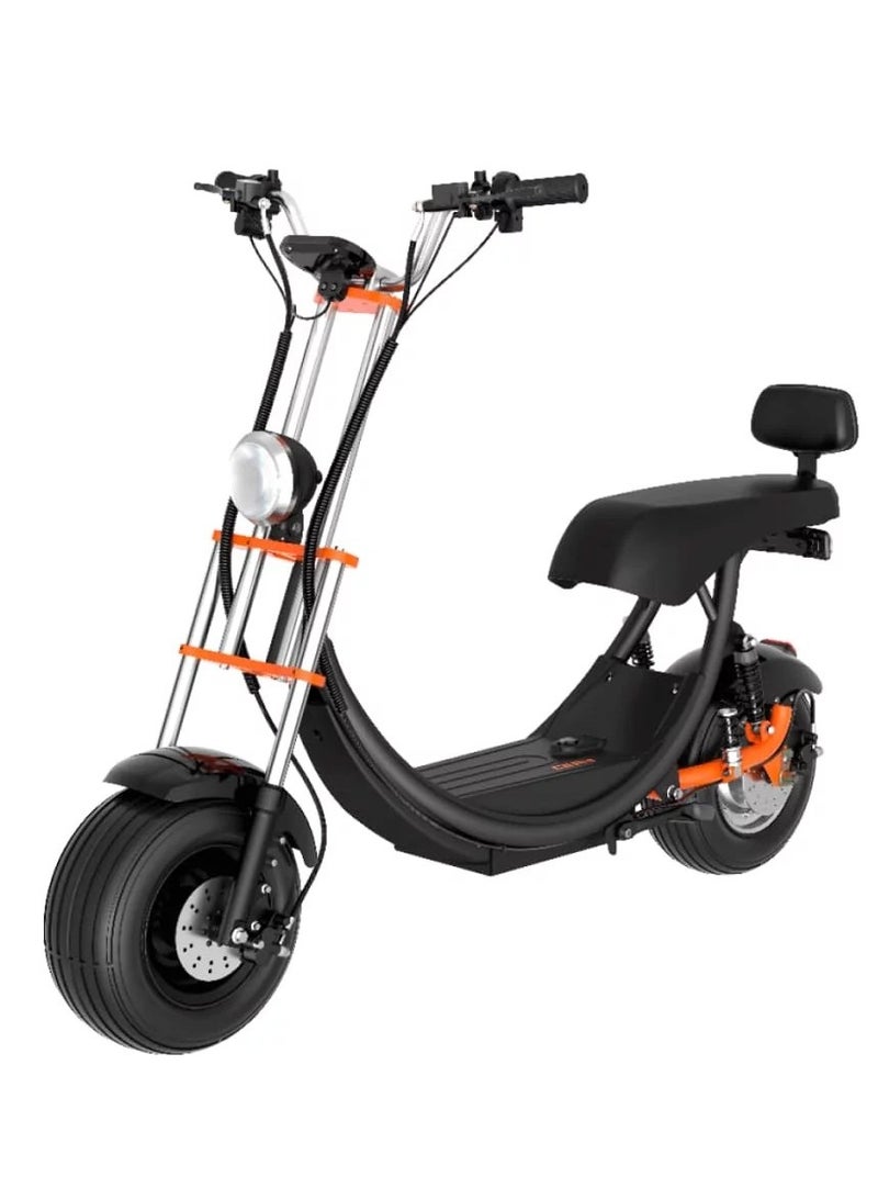 C2 Pro Electric Scooter 1200W Motor, 55KM/H Speed, 40-50KM Range, 150Kg Load Capacity, LED Light, 10-Inch Tires, Waterproof