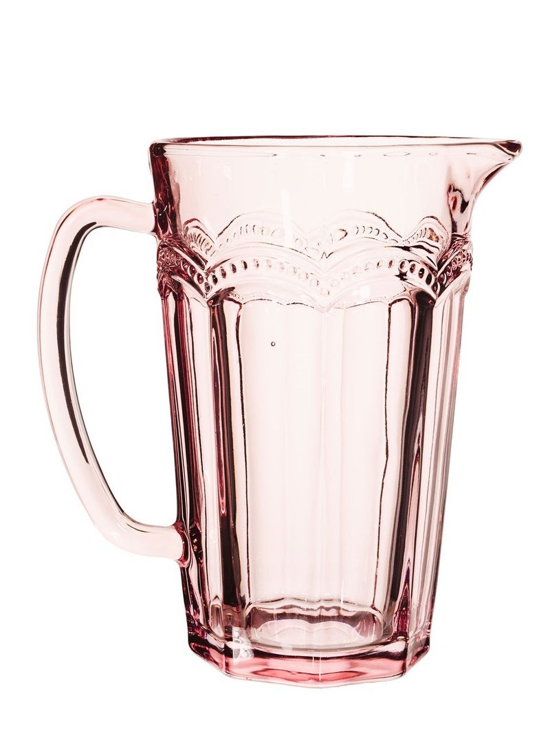 Clarisse Glass Jug Pink