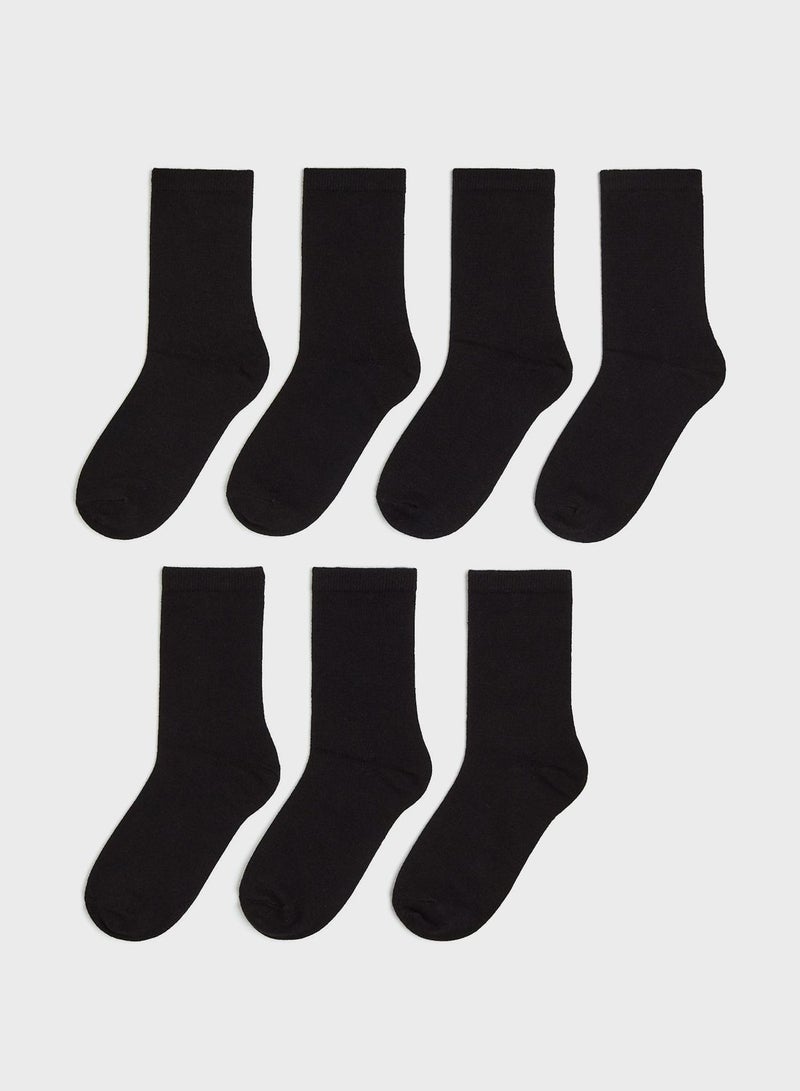 7 Pack Crew Socks