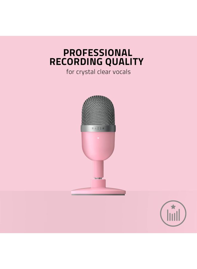 Seiren Mini Ultra-Compact Condenser Microphone PAA3593P_P Pink/Grey