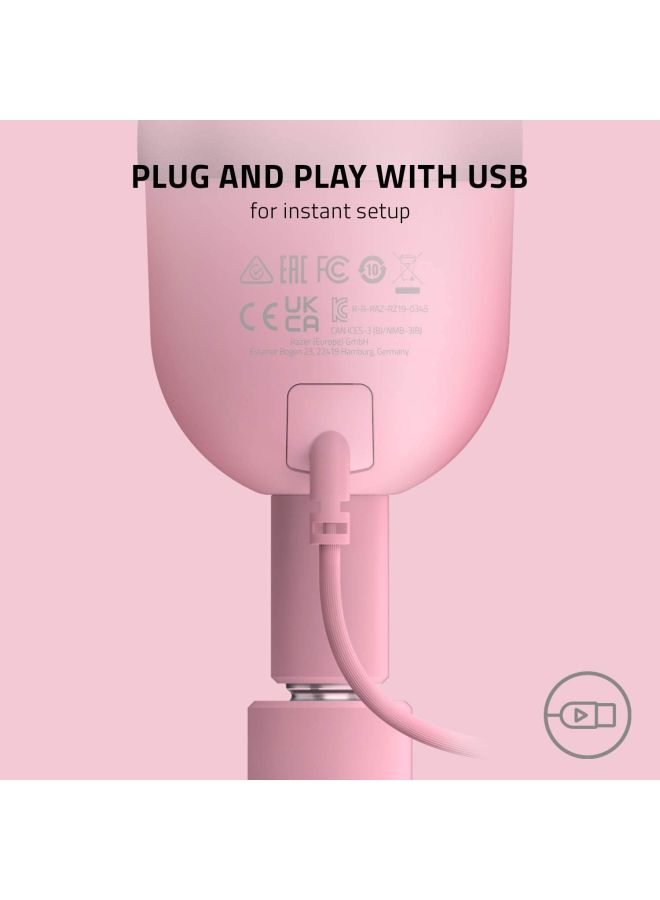 Seiren Mini Ultra-Compact Condenser Microphone PAA3593P_P Pink/Grey