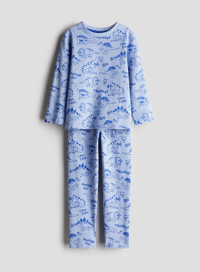 Patterned Jersey Pyjamas