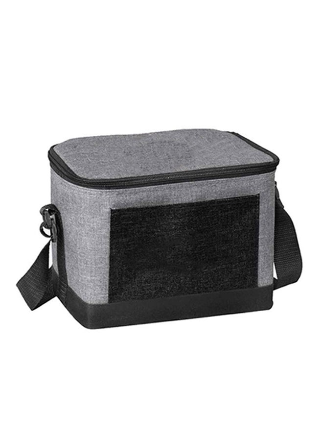 Insulated Cooler Bag Lunch Tote Bags Grey/Black 20x15cm