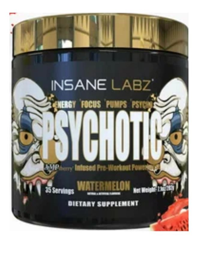 Psychotic Gold Pre Workout  Watermelon Flavour - 35 Servings