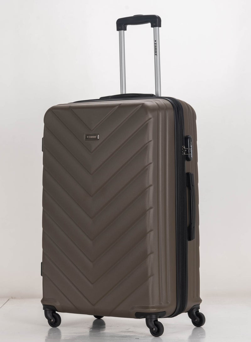 4 Pack Of Hardside Spinner Number Locked Luggage Trolley