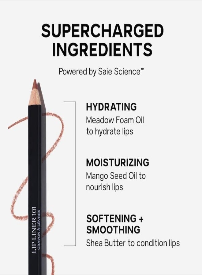 SAIE Lip Liner 101 - Nourishing & Defining Lip Pencil , Wink - nude pink 1.1g