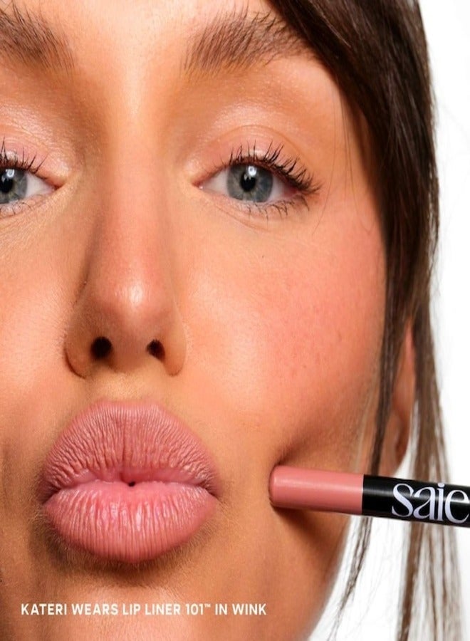 SAIE Lip Liner 101 - Nourishing & Defining Lip Pencil , Wink - nude pink 1.1g