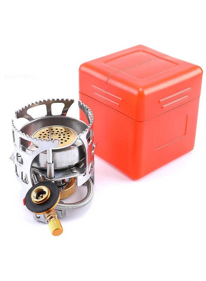 Portable Gas Stove Butane Burner - Lightweight Foldable Camping Stove with Electronic Ignition, Compact Travel Box for Hiking, Backpacking, Hunting, Outdoor Cooking