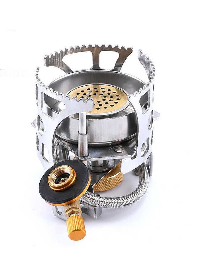 Portable Gas Stove Butane Burner - Lightweight Foldable Camping Stove with Electronic Ignition, Compact Travel Box for Hiking, Backpacking, Hunting, Outdoor Cooking