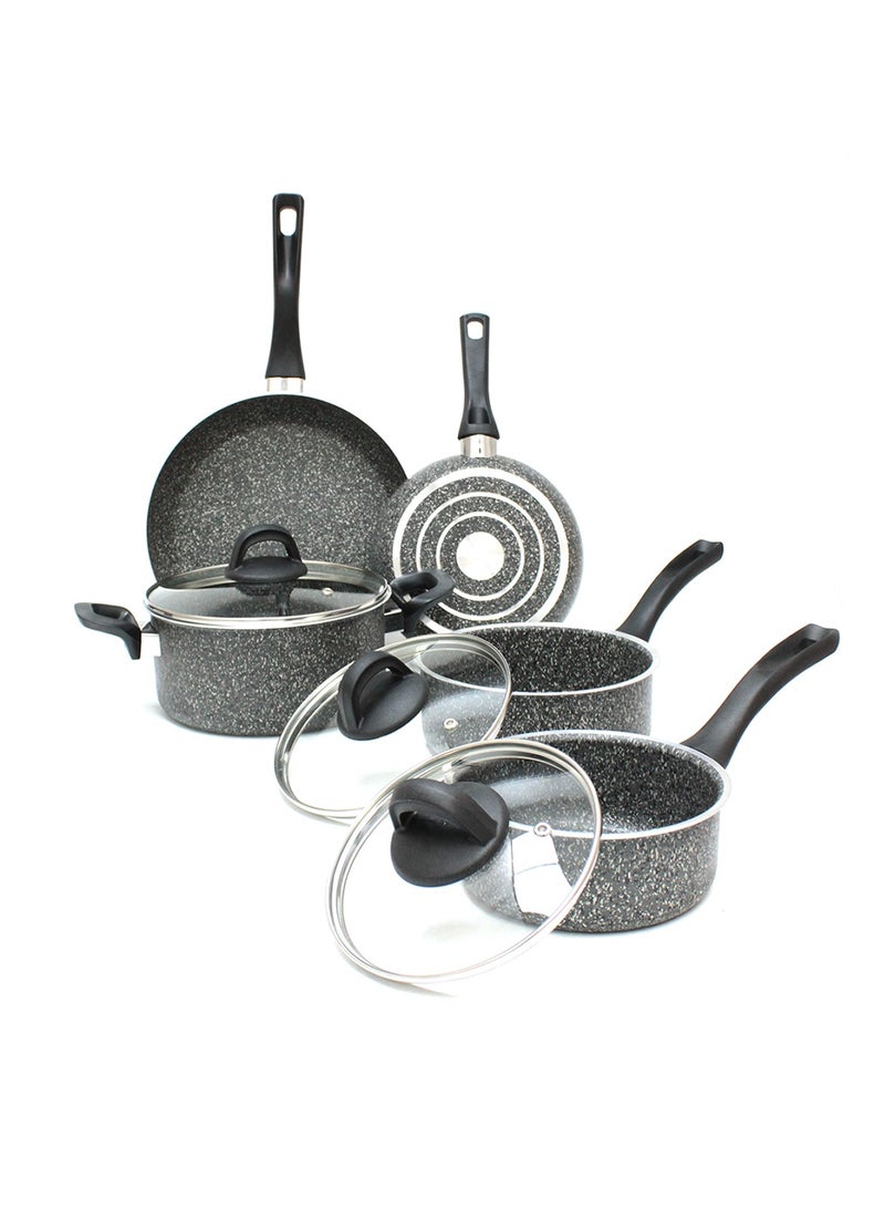 Granite 8-Piece Cookware Set Lavilla Prime Series Premium Quality Cookware, Made in Turkey