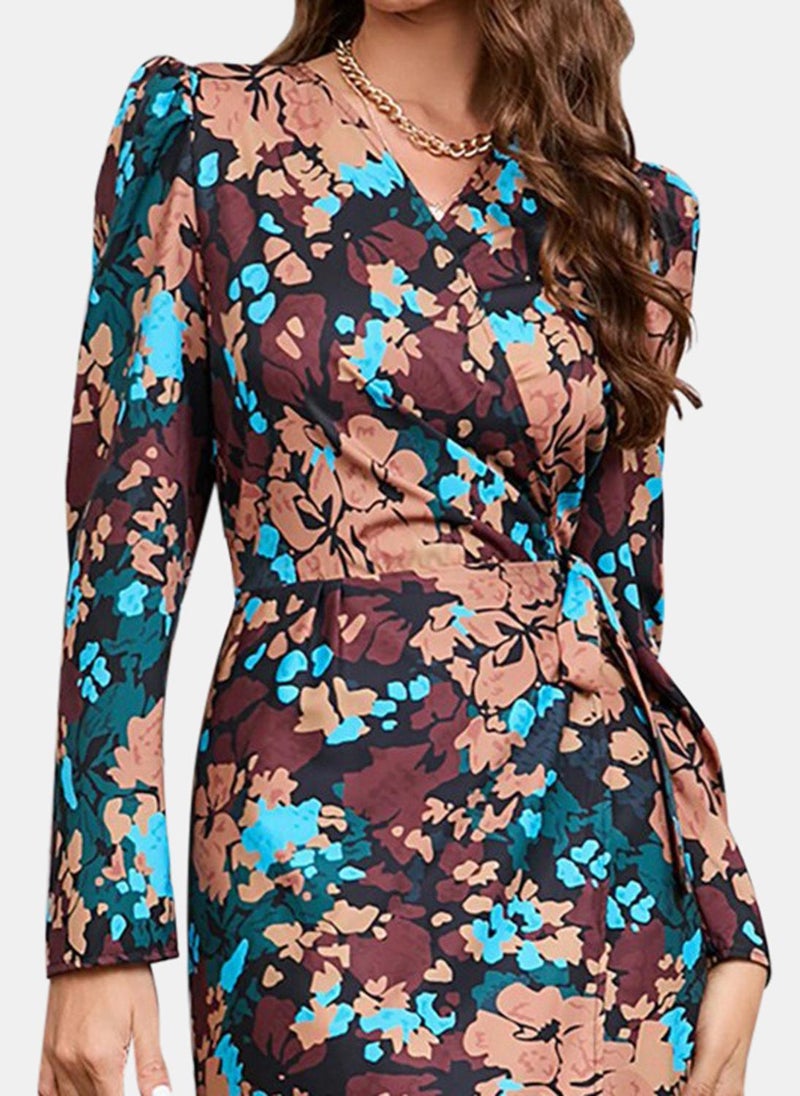 Multicolour Printed Dress