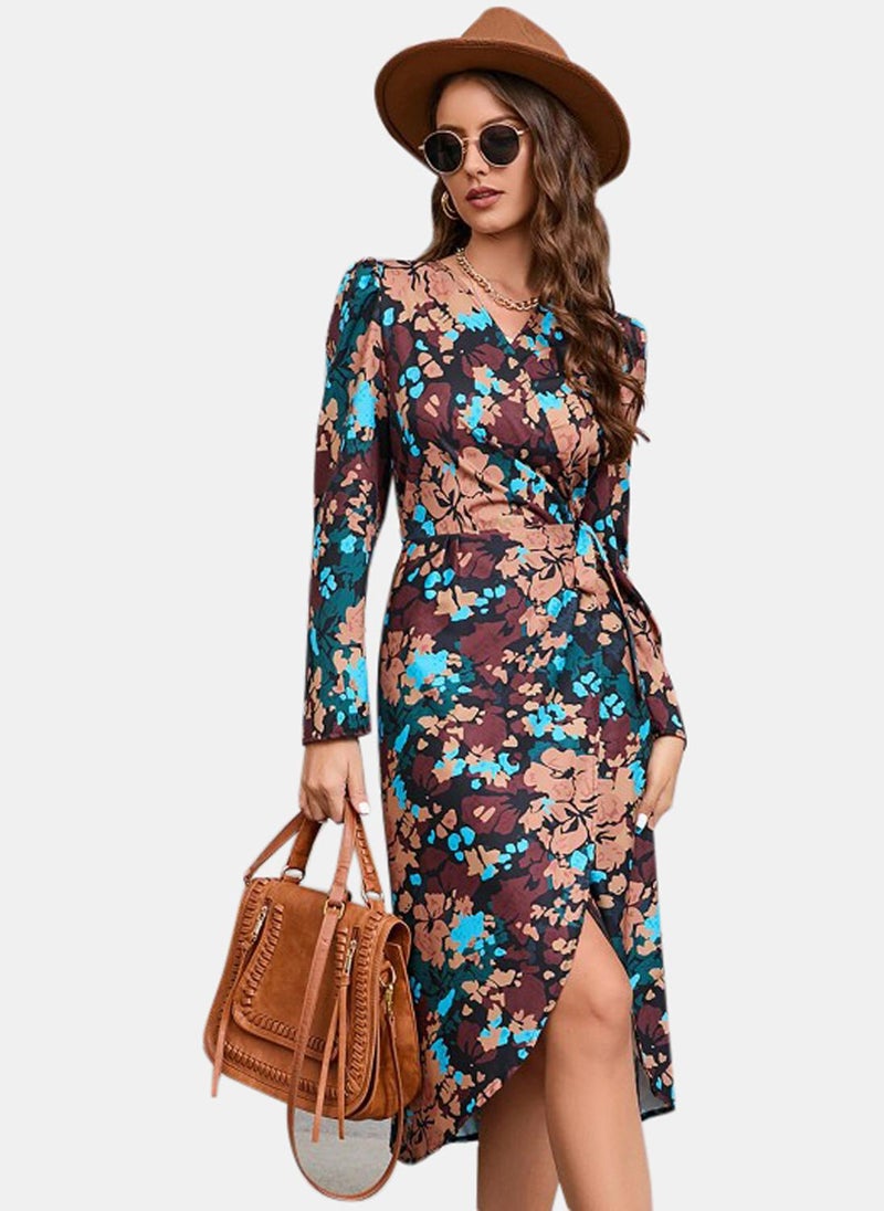 Multicolour Printed Dress