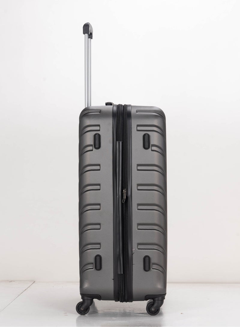 4 Pack Of Hardside Spinner Number Locked Luggage Trolley