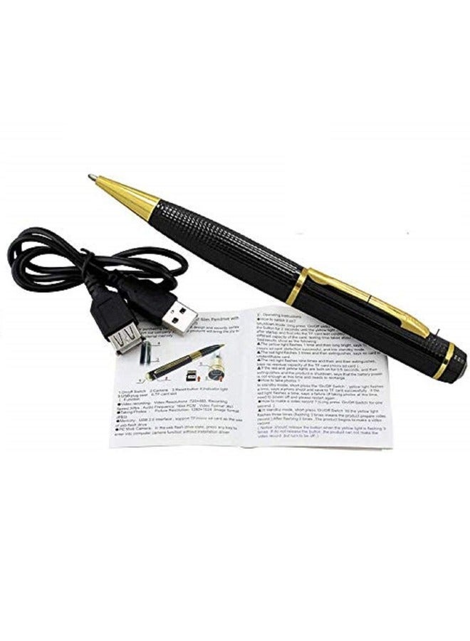 Sleek Mini Hidden Camera Pen: Capture 1080p Video for Covert Monitoring