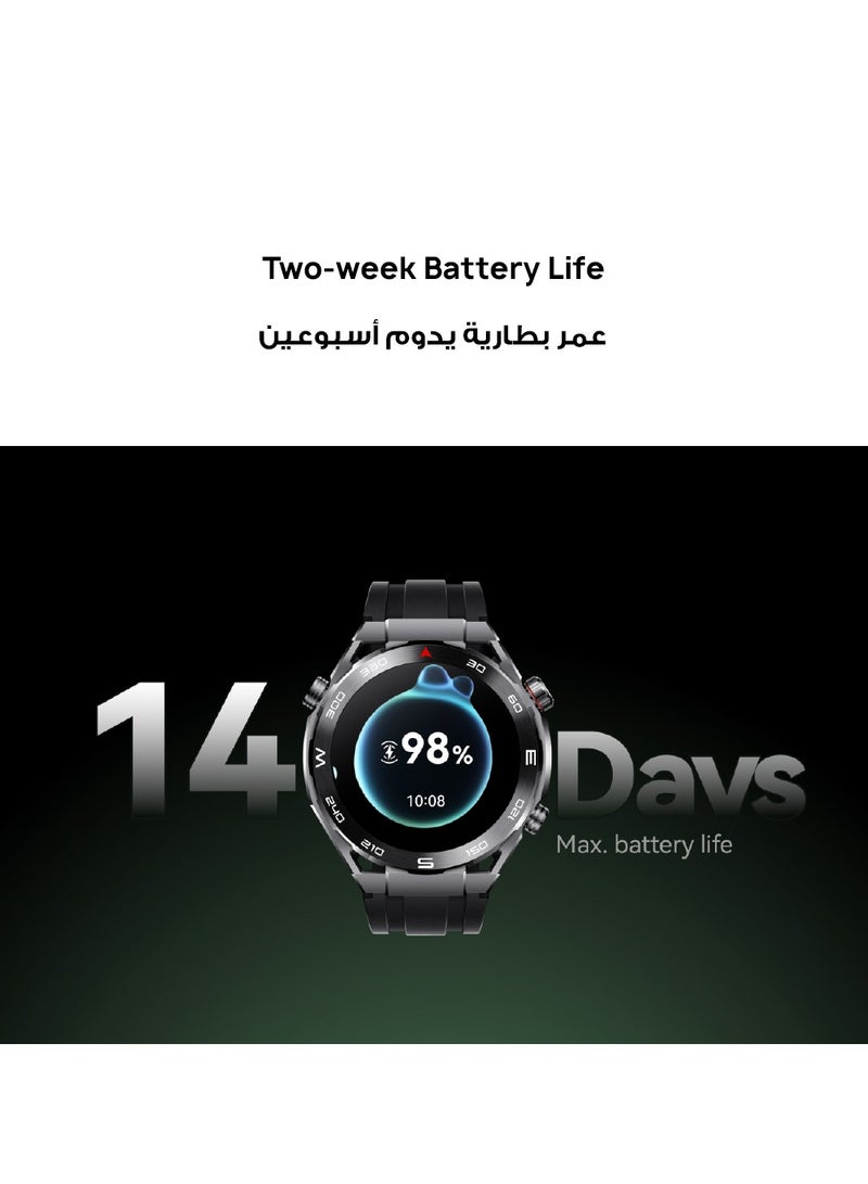 Watch Ultimate Smartwatch, Zirconium-Based Liquid Metal, Data-Driven Health Monitoring, Golf Course Mode, Offline Contour Maps, 100-Metre Water Resistance, Two-Week Battery Life, Ios & Android Green