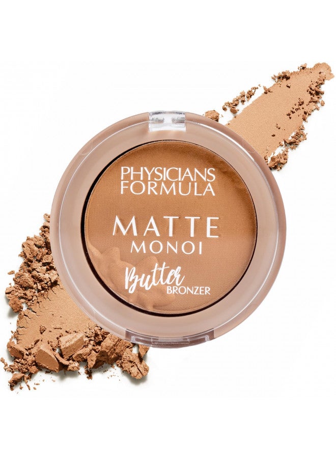 Physicians Formula Mini Matte Monoi Butter Bronzer, Matte Bronzer, Powder Face Matte Makeup, Dermatologist Tested, Essential Fatty Acids, Pro-Vitamins, Softens, Conditions, And Moisturize Skin