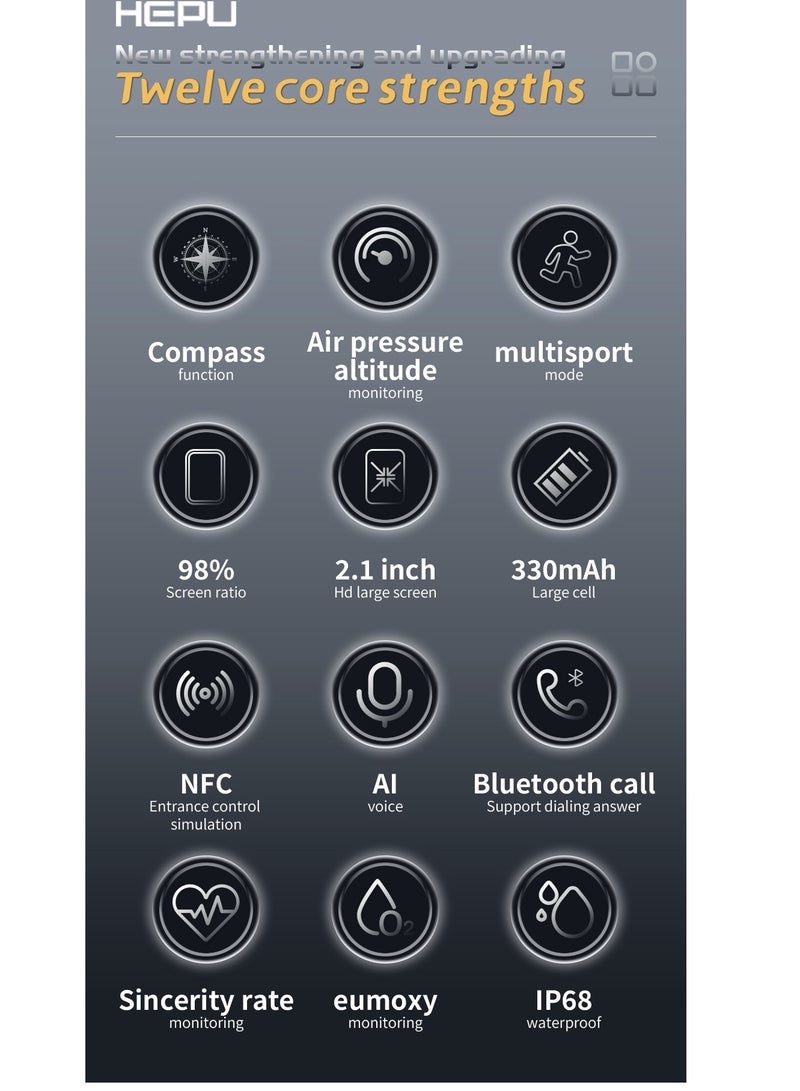 HEPU Digital Smart Watch HP G17