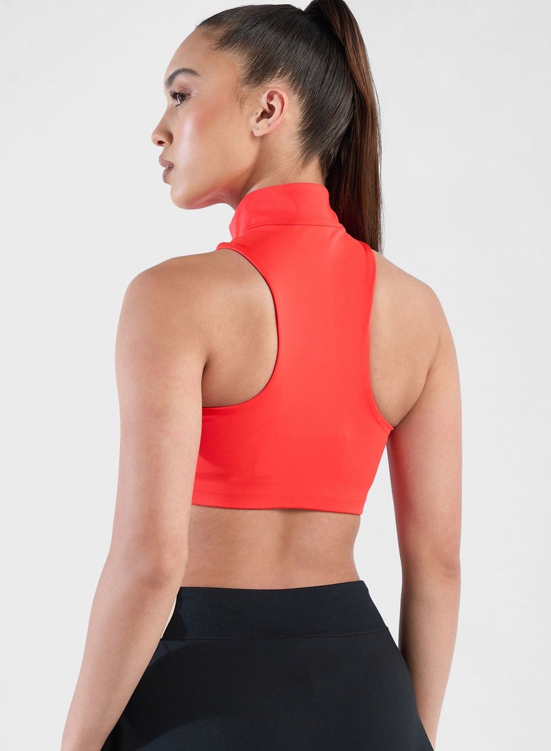 Dri-Fit Air Swoosh Mock Zip Bra