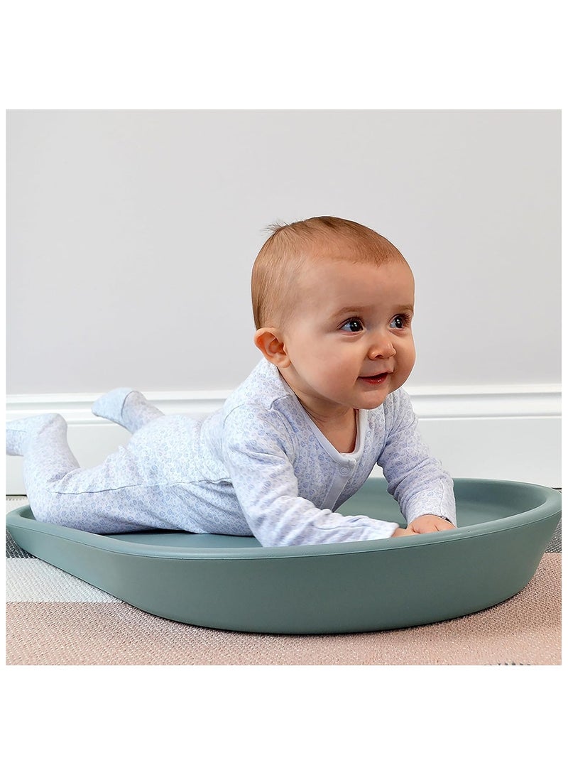 Squishy Changing Mat | Baby Changing Diaper Pad | Soft and Warm Foam Material | Non Slip Base | Hygienic | Non Toxic | Easy Clean Wipeable, No Cover Needed |  Eucalyptus Green