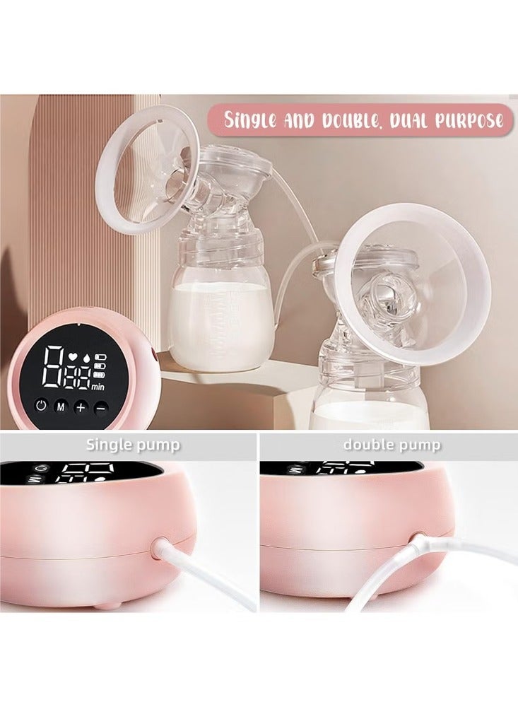 Portable Pain Free Big Suction Bilateral Electric Breast Pump, Rechargeable With LCD Screen