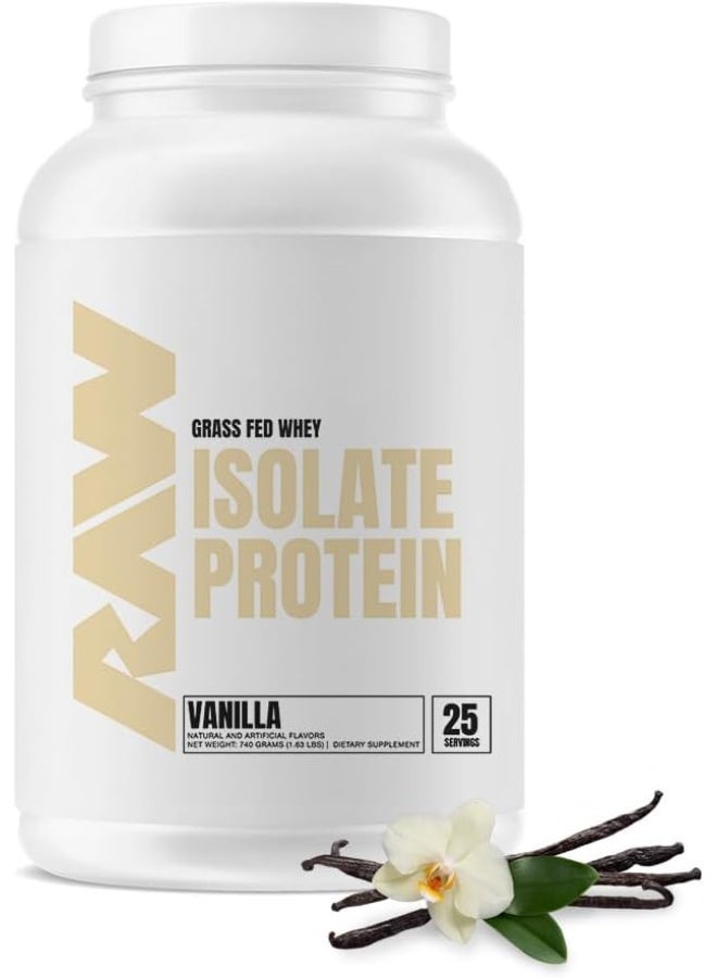 Whey Protein Isolate Powder 100% Grass Fed Protein Isolate Highest Rated Protein Powder Hormone Vanilla 25 Servings